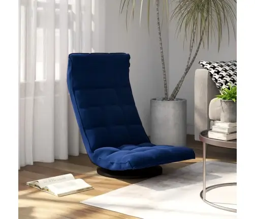 Grozāms Grīdas Krēsls, Zils Samts Vidaxl