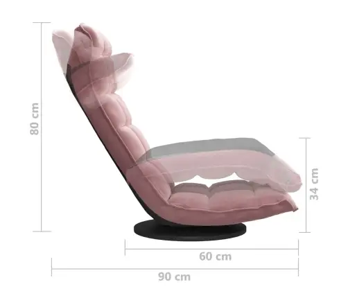 Pöörlev Põrandatool, Roosa, Samet