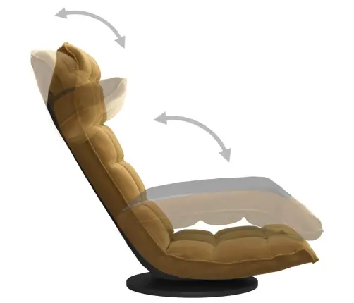 Grozāms Grīdas Krēsls, Brūns Samts Vidaxl