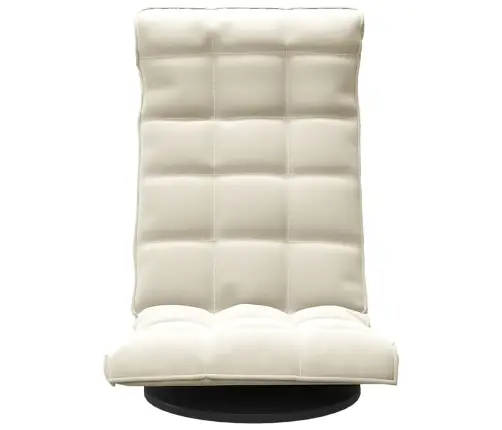 Ant Grindų Pastatoma Pasukama Kėdė, Kreminės Spalvos, Aksomas