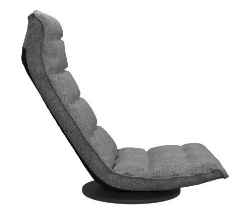 Grozāms Grīdas Krēsls, Gaiši Pelēks Audums Vidaxl