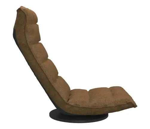 Grozāms Grīdas Krēsls, Brūns Audums Vidaxl