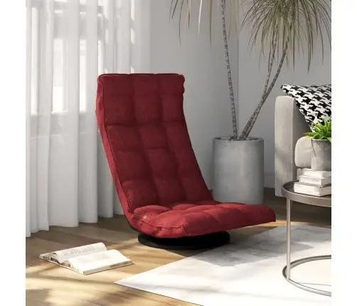 Grozāms Grīdas Krēsls, Vīnsarkans Audums Vidaxl