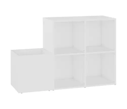 Apavu Skapis, Balts, 105X35,5X70 Cm, Inženierijas Koks Vidaxl