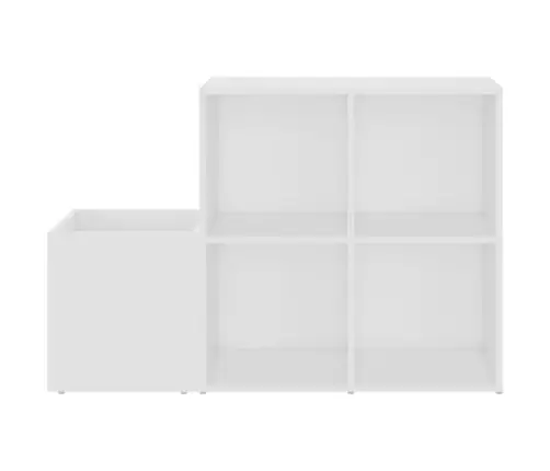 Apavu Skapis, Balts, 105X35,5X70 Cm, Inženierijas Koks Vidaxl