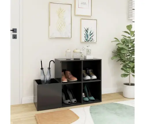 Koridoriaus Spintelė Batams, Pilka, 105X35,5X70cm Mediena