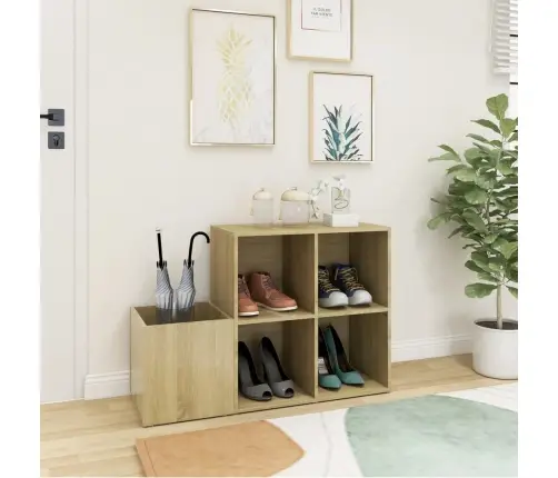 Apavu Skapis, Ozolkoka, 105X35,5X70 Cm, Inženierijas Koks Vidaxl