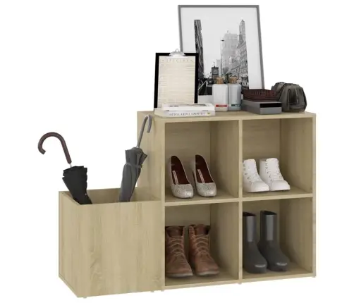 Apavu Skapis, Ozolkoka, 105X35,5X70 Cm, Inženierijas Koks Vidaxl