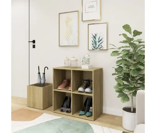 Apavu Skapis, Ozolkoka, 105X35,5X70 Cm, Inženierijas Koks Vidaxl