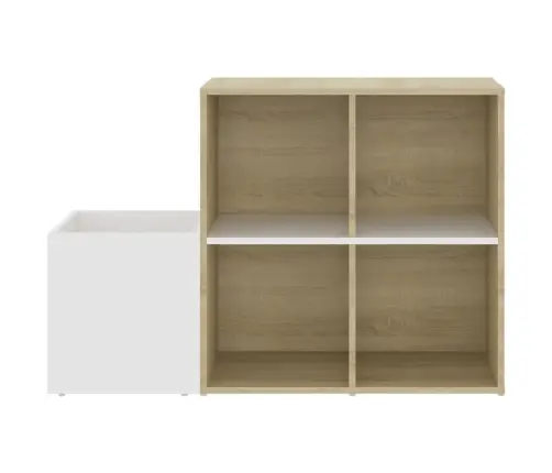 Apavu Skapis, Balts, Ozolkoka, 105X35,5X70Cm, Inženierijas Koks Vidaxl