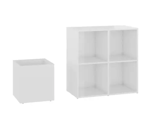 Koridoriaus Spintelė Batams, Balta, 105X35,5X70cm Mediena