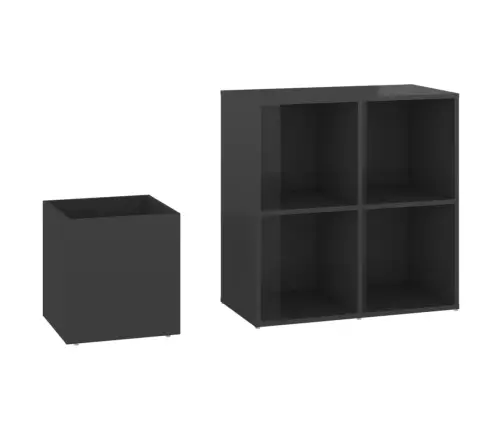 Apavu Skapis, Spīdīgi Pelēks, 105X35,5X70 Cm, Inženierijas Koks Vidaxl