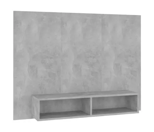 Sienas Tv Plaukts Betona Pelēks 120X23,5X90Cm Inženierijas Koks Vidaxl