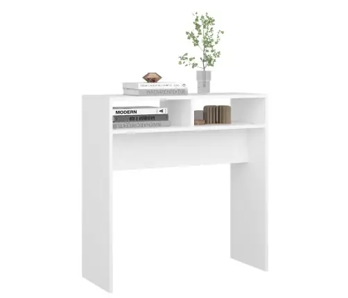 Konsoles Galds, Balts, 78X30X80 Cm, Inženierijas Koks Vidaxl Konsoles Galds, Balts, 78X30X80 Cm, Inženierijas Koks Vidaxl