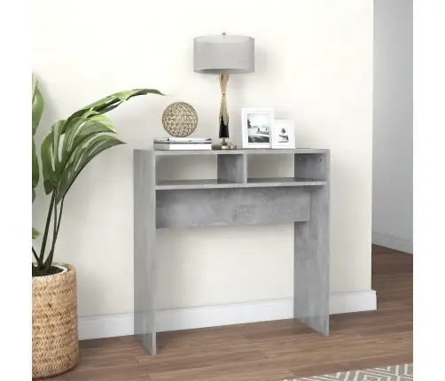Konsoles Galds, Betona Pelēks, 78X30X80 Cm, Inženierijas Koks Vidaxl Konsoles Galds, Betona Pelēks, 78X30X80 Cm, Inženierijas Koks Vidaxl