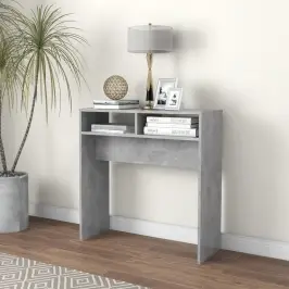 Konsoles Galds, Betona Pelēks, 78X30X80 Cm, Inženierijas Koks Vidaxl
