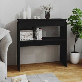 Konsoles Galdiņš, Melns, 80X30X80 Cm, Inženierijas Koks Vidaxl