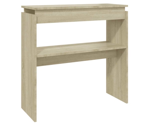 Konsoles Galdiņš, Ozolkoka Krāsā, 80X30X80Cm, Inženierijas Koks Vidaxl