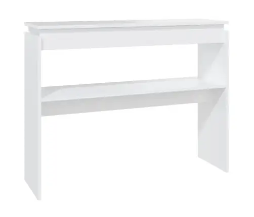 Konsoollaud, Valge, 120 X 30 X 80 cm Tehispuit