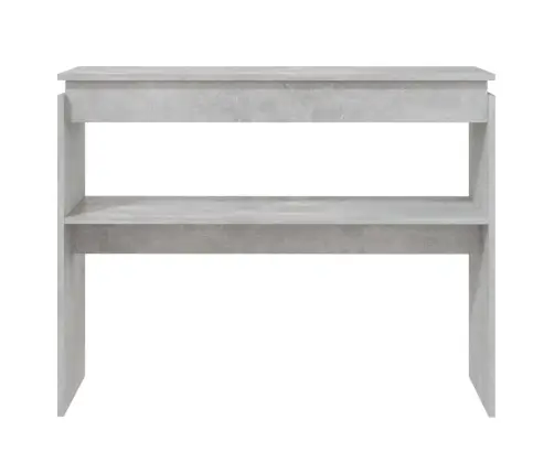 Konsoles Galdiņš, Betonpelēks, 102X30X80 Cm, Inženierijas Koks Vidaxl