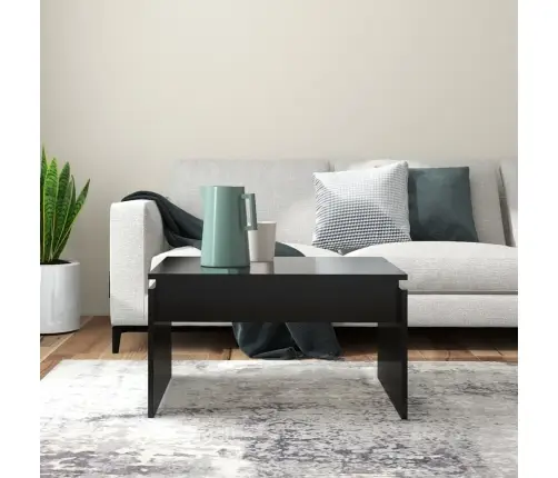 Kafijas Galdiņš, Melns, 68X50X38 Cm, Inženierijas Koks Vidaxl