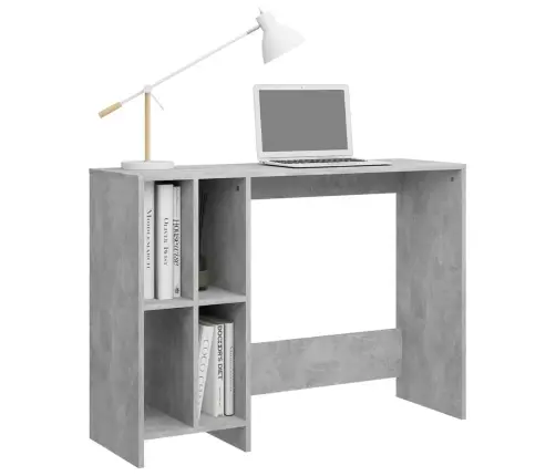 Rakstāmgalds, 102,5X35X75 Cm, Inženierijas Koks, Betona Pelēks Vidaxl