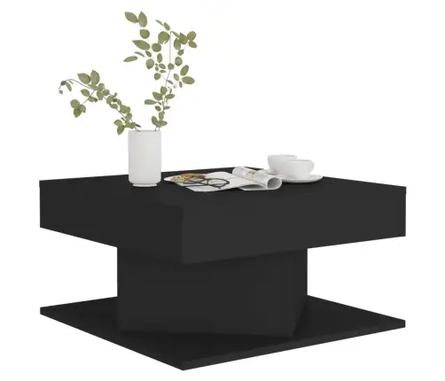 Kohvilaud, Must, 57 X 57 X 30 cm Tehispuit