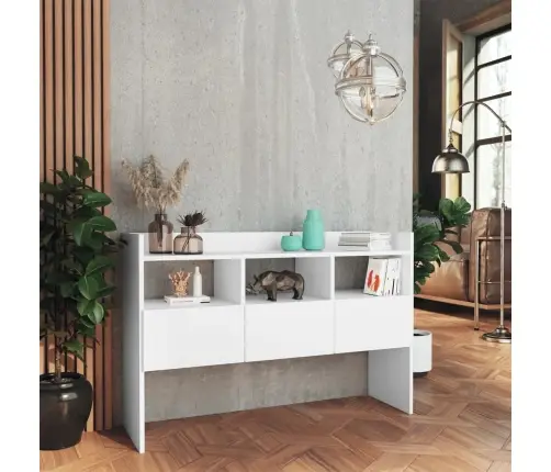 Kumode, Balta, 105X30X70 Cm, Inženierijas Koks Vidaxl