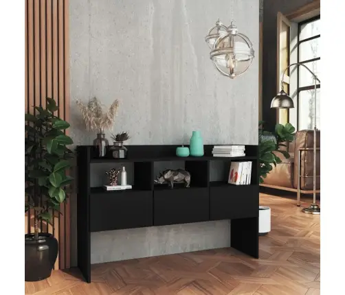 Kumode, Melna, 105X30X70 Cm, Inženierijas Koks Vidaxl