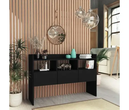 Kumode, Melna, 105X30X70 Cm, Inženierijas Koks Vidaxl