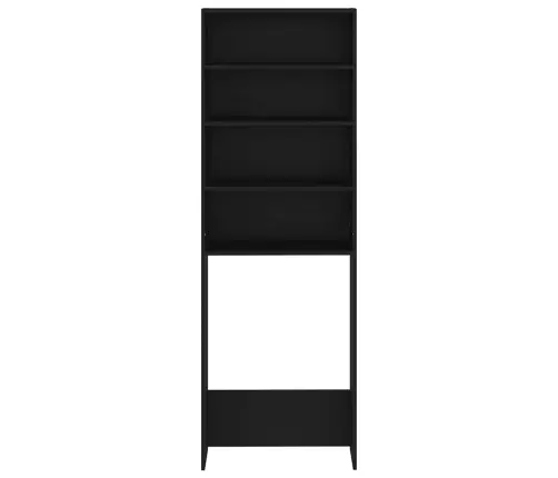 Veļasmašīnas Plaukts, 64X24X190 Cm, Melns Vidaxl