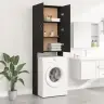 Veļasmašīnas Skapītis, 64X25,5X190 Cm, Melns Vidaxl
