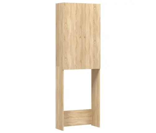 Veļasmašīnas Skapītis, 64X25,5X190 Cm, Ozolkoka Krāsa Vidaxl