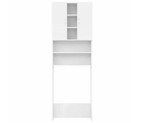 Veļasmašīnas Skapītis, 64X25,5X190 Cm, Balts Vidaxl