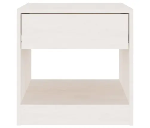 Naktsskapīši, 2 Gab., Balti, 40X31X40 Cm, Priedes Masīvkoks Vidaxl