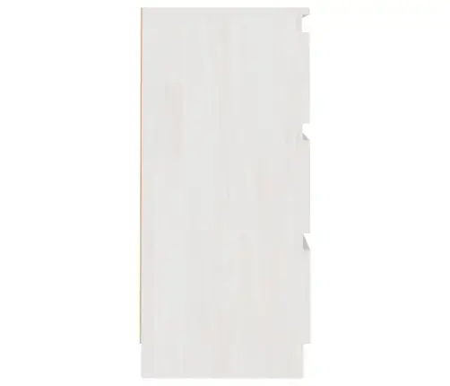 Naktsskapītis, Balts, 40X29,5X64 Cm, Priedes Masīvkoks Vidaxl