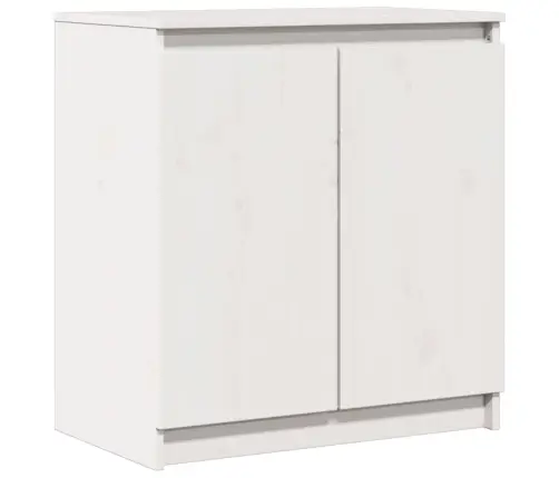 Skapītis, Balts, 60X36X65 Cm, Priedes Masīvkoks Vidaxl