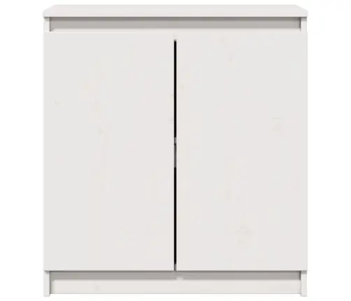 Skapītis, Balts, 60X36X65 Cm, Priedes Masīvkoks Vidaxl