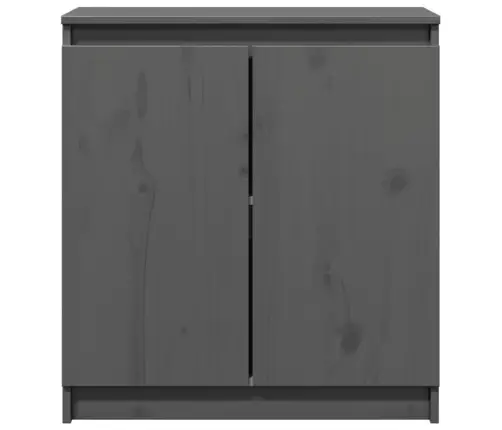 Skapītis, Pelēks, 60X36X65 Cm, Priedes Masīvkoks Vidaxl