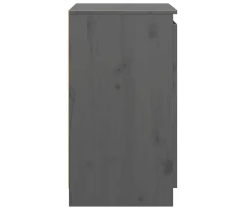 Skapītis, Pelēks, 60X36X65 Cm, Priedes Masīvkoks Vidaxl