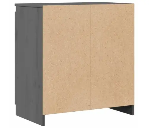 Skapītis, Pelēks, 60X36X65 Cm, Priedes Masīvkoks Vidaxl