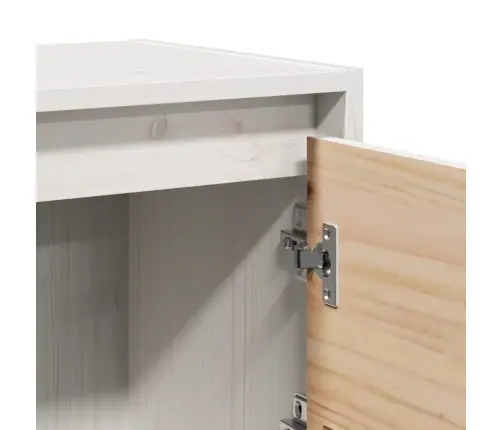 Öökapid 2 Tk, Valge, 40 X 30,5 X 40 cm Männipuit