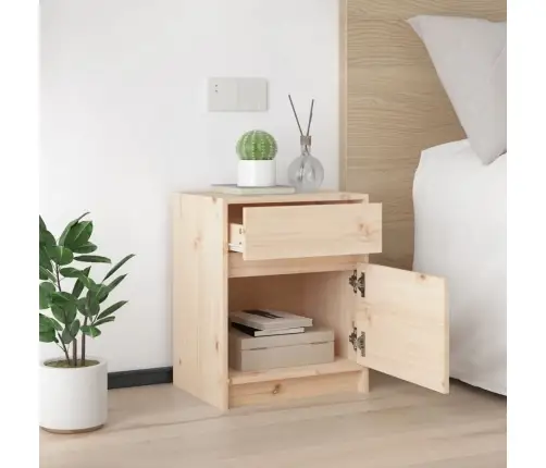 Naktsskapīši, 2 Gab., 40X31X50 Cm, Priedes Masīvkoks Vidaxl