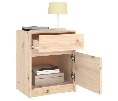 Naktsskapīši, 2 Gab., 40X31X50 Cm, Priedes Masīvkoks Vidaxl