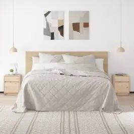 Naktinės Spintelės, 2Vnt., 40X31X50cm Pušies Medienos Masyvas