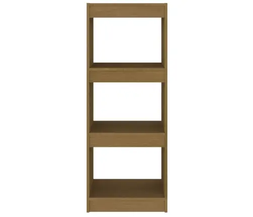 Grāmatu Plaukts, Medus Brūns, 40X30X103,5 Cm, Priedes Koks Vidaxl