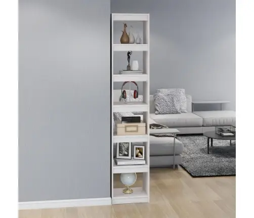 Grāmatu Plaukts, Balts, 40X30X199 Cm, Priedes Masīvkoks Vidaxl