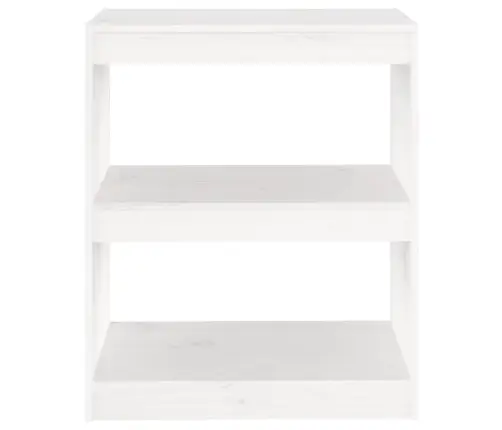 Grāmatu Plaukts, Balts, 60X30X71,5 Cm, Priedes Masīvkoks Vidaxl
