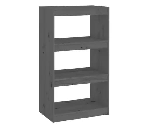 Spintelė Knygoms/Kambario Pertvara, Pilka, 60X30X103,5cm Pušis