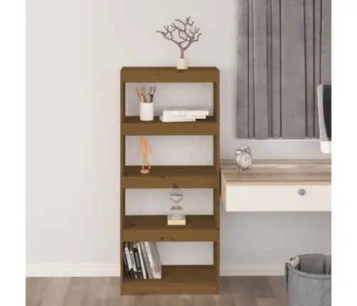 Spintelė Knygoms/Kambario Pertvara, Ruda, 60X30X135,5cm Pušis